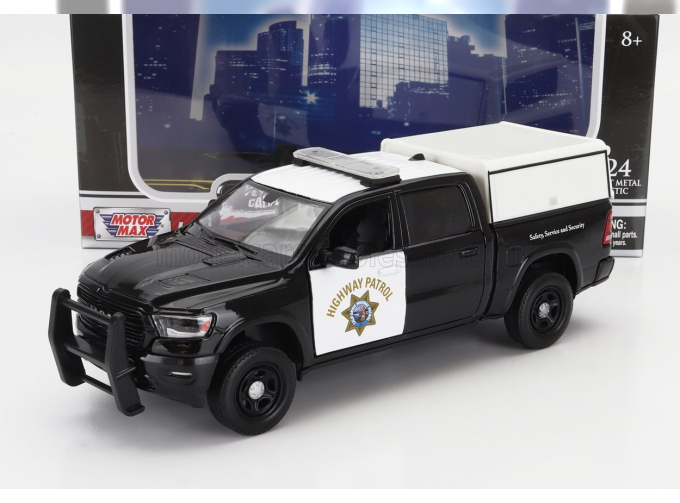 DODGE Ram 1500 Pick-up Laramine Crew Cab California Highway Patrol Police (2019), Black White