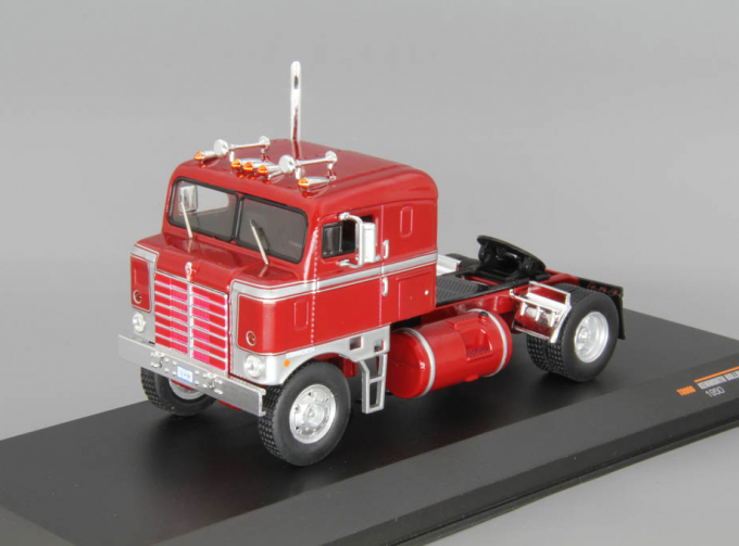 KENWORTH Bullnose (1950), dark red / silver