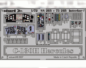 Цветное фототравление для C-130H (интерьер)