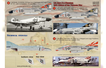 Декаль US NAVY F-4 Phantom Mig Killers Part 1