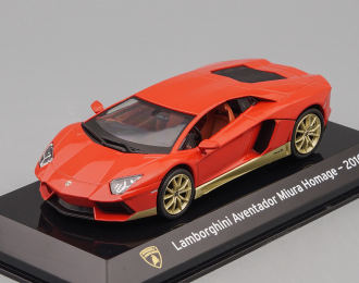 LAMBORGHINI Aventador Miura Homage (2016) - Con Vetrina - With Showcase, Red Gold