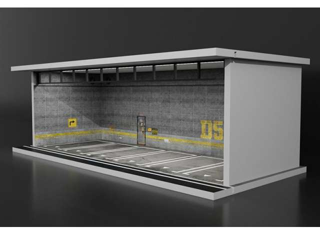 Parking Garage *D5 with light*, grey/yellow
