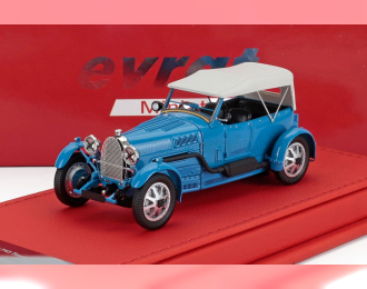BUGATTI T43 Tourist Trophy Cabriolet Closed (1928), Light Blue White