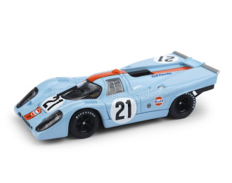 PORSCHE 917k 4.9l Team John Wyer Automotive Engineering №21 24h Le Mans (1970) Pedro Rodriguez - Leo Kinnunen, Light Blue Orange