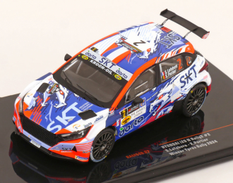 HYUNDAI I20 N Rally2 Team Bma №2 Winner Rally Ypres (2024) Stephane Lefebvre - Xavier Porter, Blue White Orange
