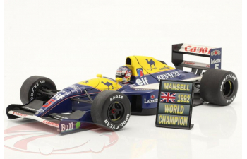 Табличка (пит-борд) Nigel Mansell formula 1 World Champion(1992)