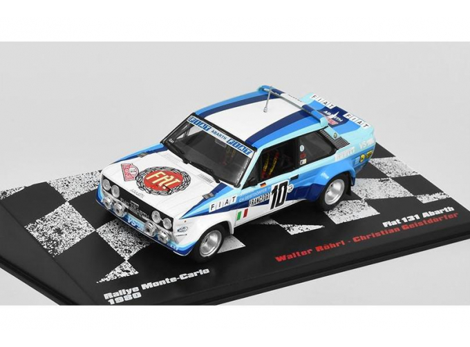 Fiat 131 Abarth Rallye Monte-Carlo 1980 - Rallye automobily časopis s modelem #34