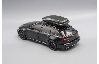 AUDI RS6 с багажным боксом, чёрный, 21 см