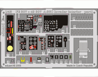 Цветное фототравление для A-26C interior