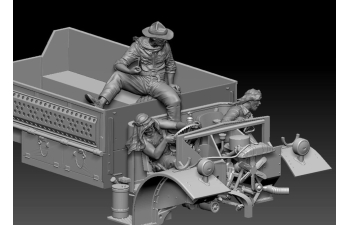 Сборная модель фигурки разведывательно-диверсионного подразделения британской армии / LRDG Crew fiqure set 2