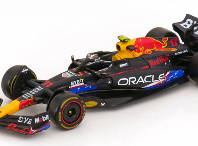 RED BULL F1 Rb19 Team Oracle Red Bull Racing №11 4th Austin Usa Gp (2023) Sergio Perez, Matt Blue