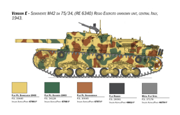 Сборная модель MGMC Tank M42 Da 75/34 Semovente 1944