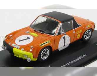 PORSCHE 914/6 №1 Winner Marathon De La Route (1970) Larousse - Haldi - Dr.marko, Orange Black