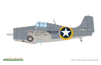 Сборная модель американский истребитель F4F-4 Wildcat аоздний (Weekend)