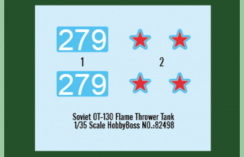 Сборная модель Танк Soviet OT-130 Flame Thrower Tank