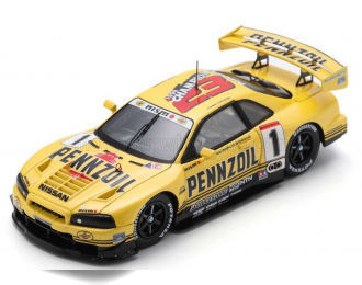 NISSAN Skyline Gt-r (r34) N 1 Winner Gt500 Jgtc Season (1999) Erik Comas - Satoshi Motoyama, Yellow