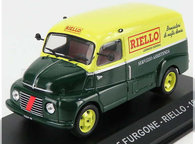 FIAT 615 Furgone Van Riello 1953, Green Yellow