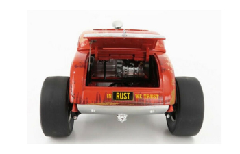 Blown Altered Coupe (1934), rusted steel red