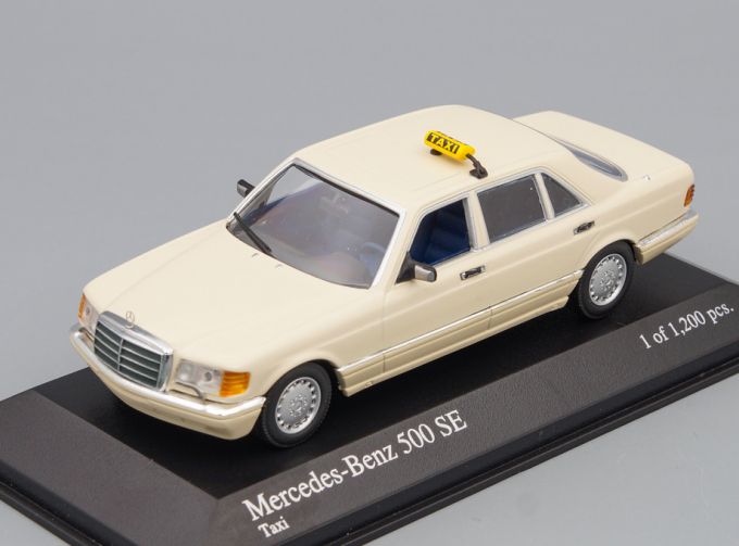 MERCEDES-BENZ 500SEL W126 1985 Taxi, cream