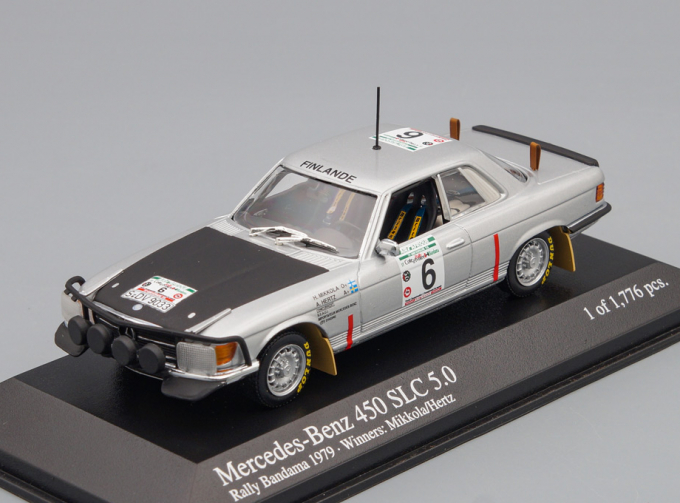 MERCEDES-BENZ 450 SLC 5.0 Bandama Rally Winners Mikkola / Hertz (1979), silver / black