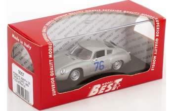PORSCHE 1600gs Abarth №76 Targa Florio (1963) A.Pucci - P.e. Strahle, Silver