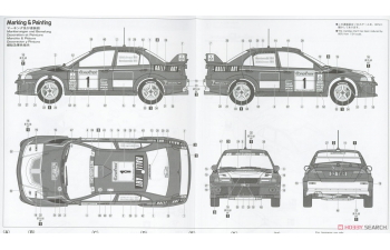 Сборная модель MITSUBISHI Lancer Evo Vi N 1 Winner Rally Montecarlo 1999 Tommi Makinen - Risto Mannisenmaki, /