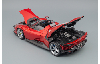 FERRARI Daytona SP3 Spider Open Roof (2022) - Full Exclusive Carmodel - Rosso Magna, red