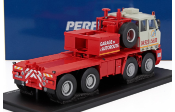 WILLEME Tg250 Truck Garage De L'autoroute Transport 4-assi 1962, Light Grey Red