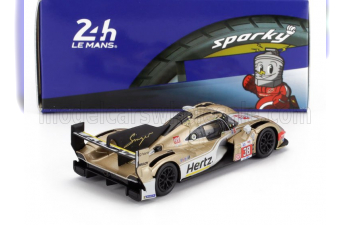 PORSCHE 963 9rd 4.6l Turbo V8 Team Hertz Jota №38 24h Le Mans (2024) Jenson Button - Phil Hanson - Oliver Rasmussen, White Gold