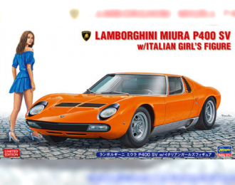 Сборная модель Автомобиль Lamborghini Miura P400 SV w/Italian Girls Figure