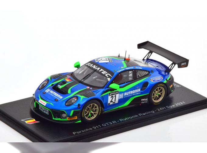 PORSCHE 911 GT3 R N°21 Rutronik Racing 24H Spa Müller-Lietz-Estre (2021)