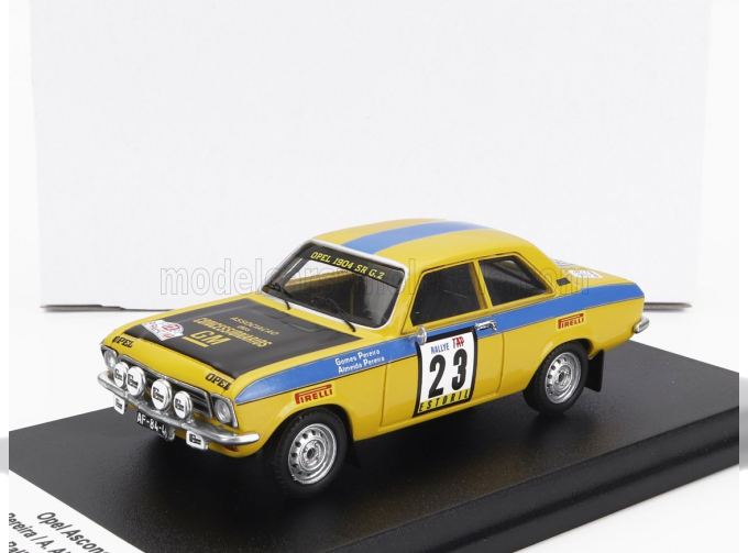 OPEL Ascona (night Version) N23 Rally Tap (1974) G.Pereira - A.Aimeida Pereira, Yellow Blue