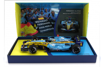 RENAULT F1 R26 Team Mild Seven Renault F1 №1 World Champion 2nd Brazil Gp Fernando Alonso (2006), Light Blue Yellow