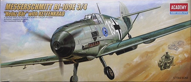 Сборная модель Самолет + авто Мессершмитт Bf-109 E + кеттенкрад