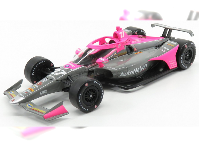 HONDA TEAM ANDRETTI AUTOSPORT RACING №27 INDIANAPOLIS INDY 500 SERIES (2020) A.ROSSI, PINK GREY BLACK