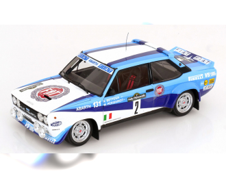 FIAT 131 ABARTH №2 WINNER RALLY PIANCAVALLO (1981) A.BETTEGA - M.PERISSINOT, WHITE BLUE