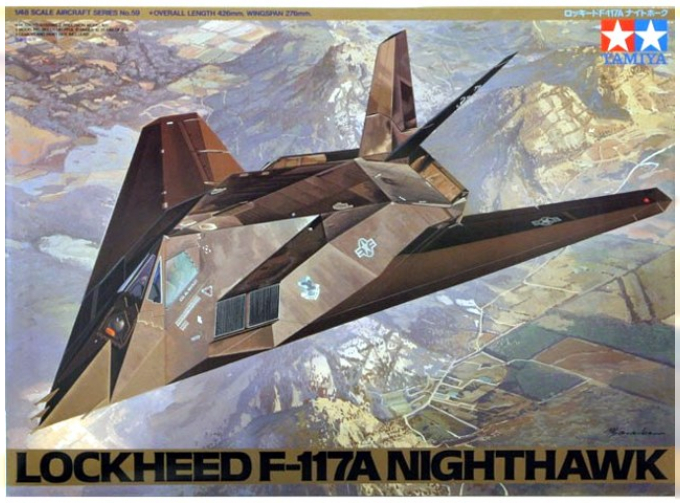 Сборная модель Lockheed F-117A Nighthawk