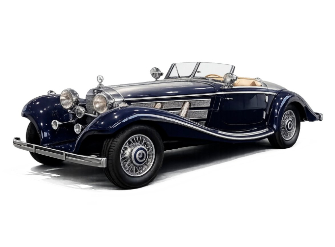 MERCEDES-BENZ 500K Spezial Roadster Cabriolet Open (1935), blue