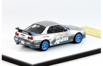 NISSAN Skyline GT-R R34 25gt Turbo White Queen, silver