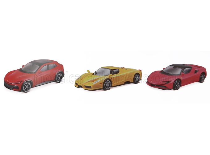 Набор из трех моделей FERRARI Purosangue - Enzo - SF90 Stradale (2024)
