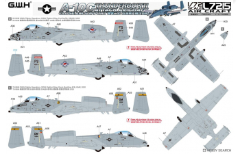 Сборная модель американский штурмовик A-10C Thunderbolt II