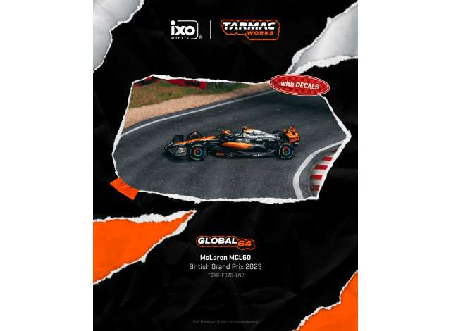 McLaren MCL60 Lando Norris British Grand Prix 2023, black/orange