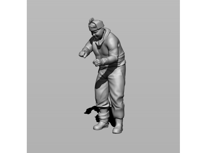 Фигура Бомж, окрашенная