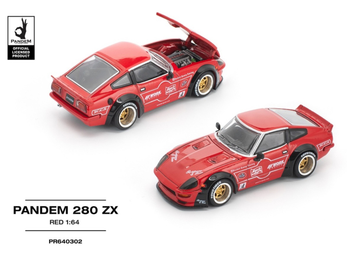 DATSUN Pandem 280 ZX, red