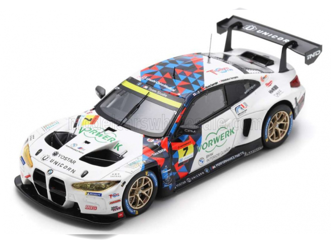 BMW 4-series M4 Team Studie Csl №7 Gt300 Super Gt (2023) S.Ara - B.Spengler - M.Yanagida, White