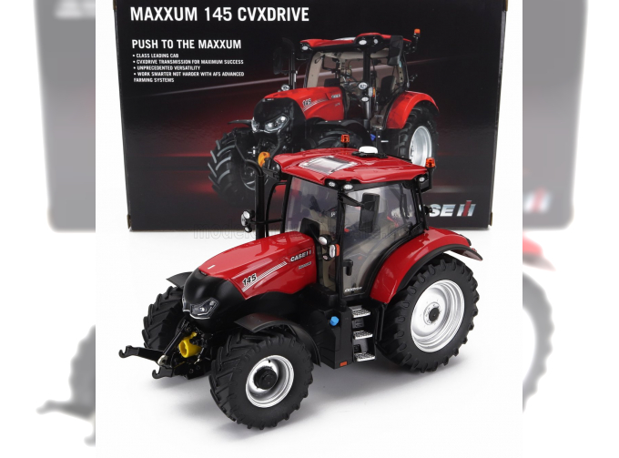 CASE-IH Maxxum 145 Tractor (2017), Red Black