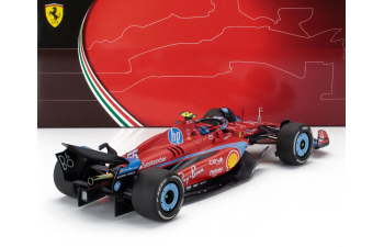 FERRARI F1 Sf-24 Team Scuderia Ferrari №55 5th Miami Gp (2024) Carlos Sainz - Polifoam Packaging, Red Black Light Blue