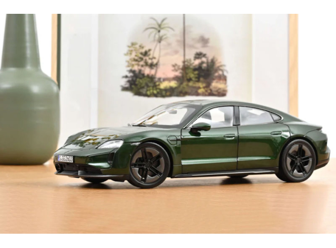 PORSCHE Taycan Turbo S (2024), Oakgreen Neo
