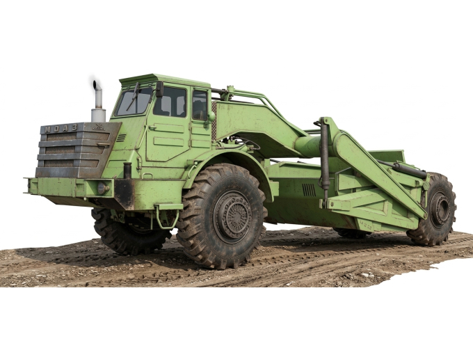 Сборная модель Советский Самоходнй скрепер МОАЗ-546П-Д-375П