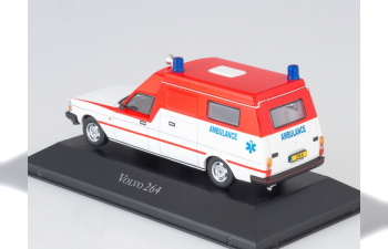 VOLVO 264GL "Dutch Ambulance" (1974), white / red